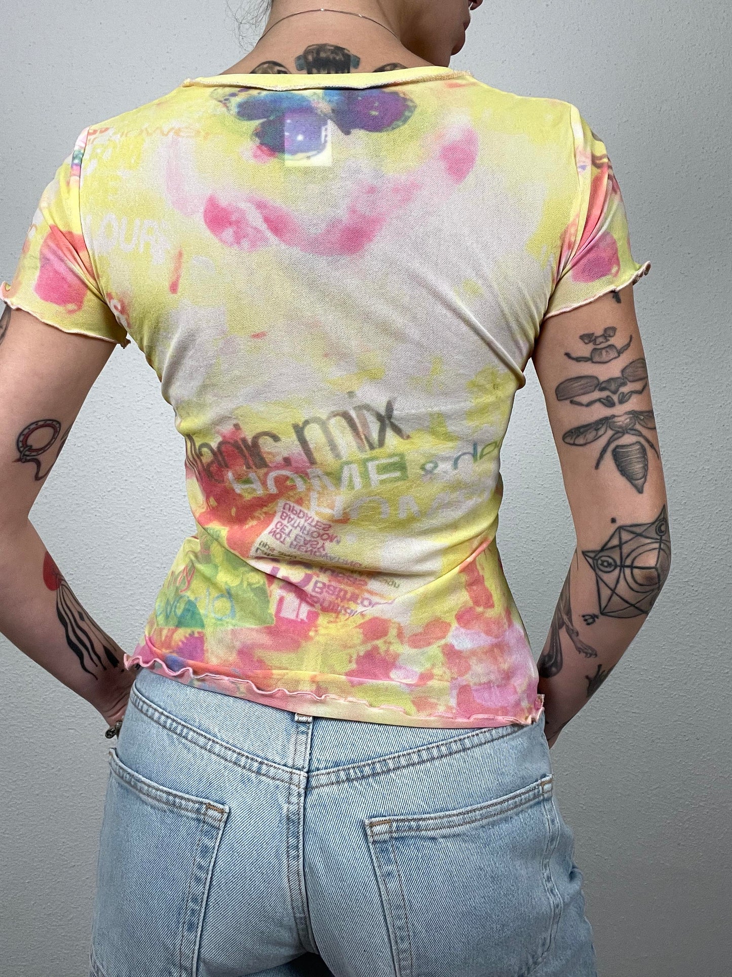 Vintage Y2K Oui Mesh T-Shirt