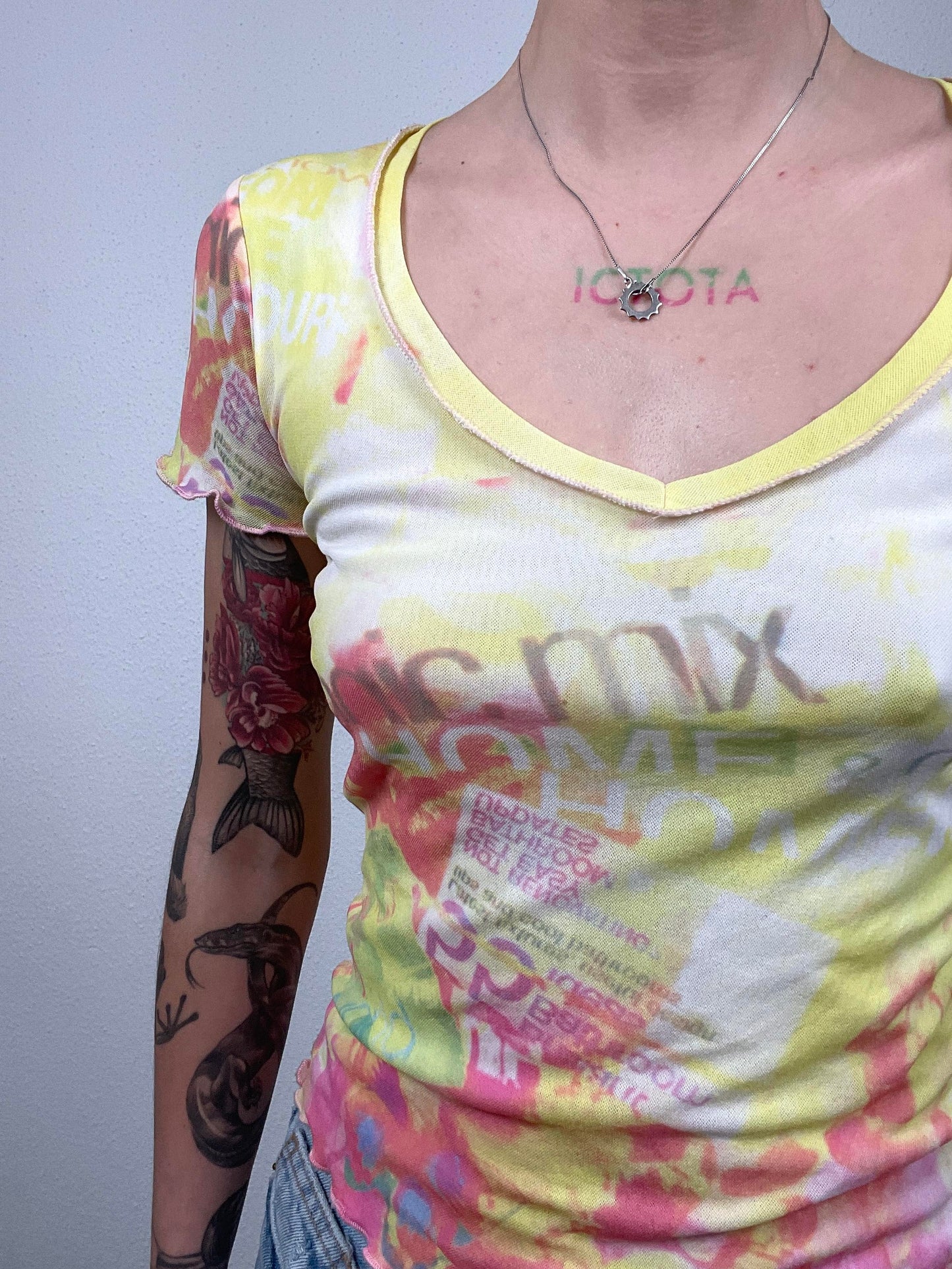 Vintage Y2K Oui Mesh T-Shirt