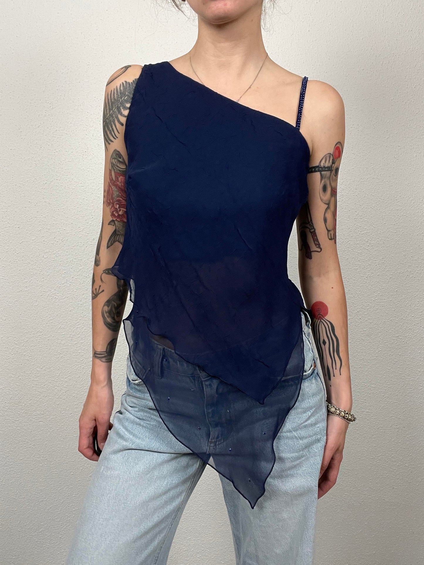 Vintage Y2K navy top