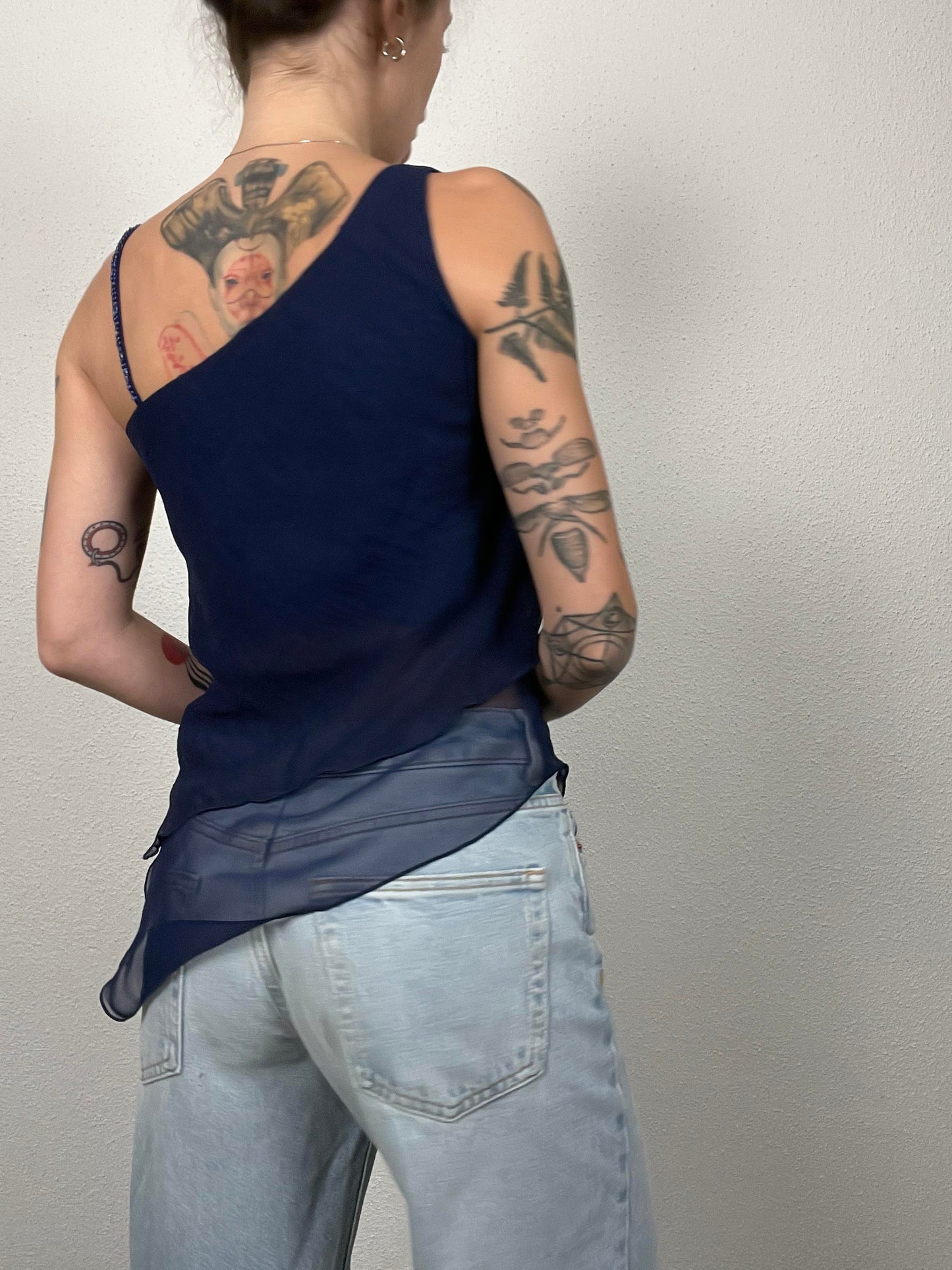 Vintage Y2K navy top