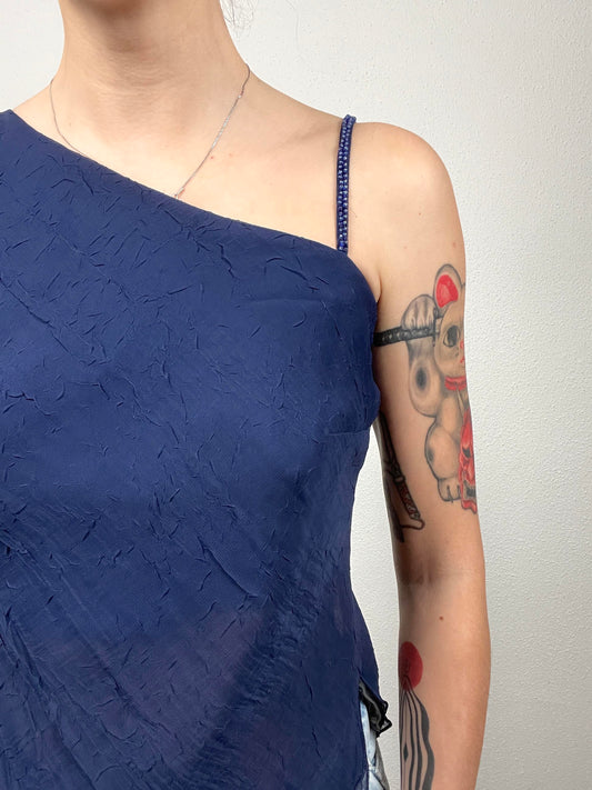 Vintage Y2K navy top