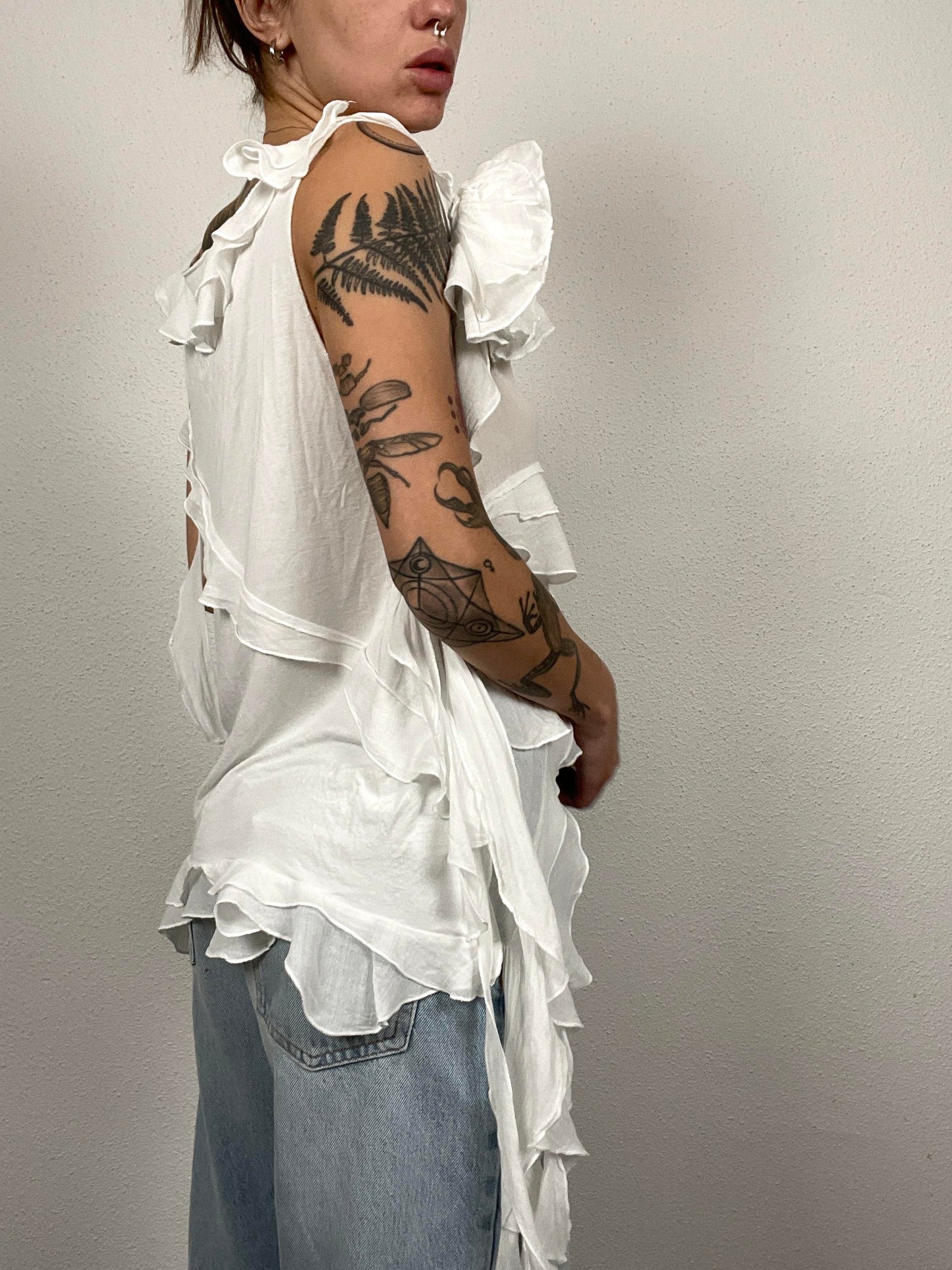 Vintage Y2K BleuBlancRouge Top