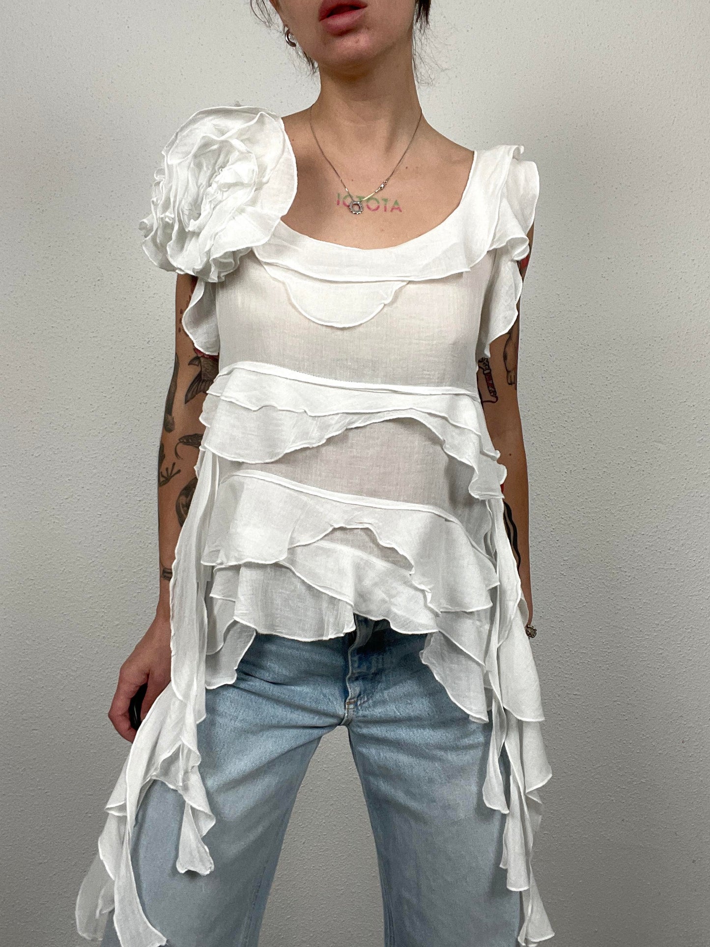 Vintage Y2K BleuBlancRouge Top
