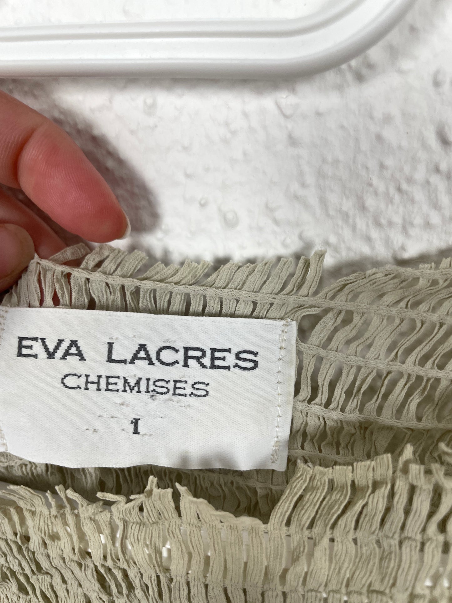 Vintage Eva Lacres Taupe Top