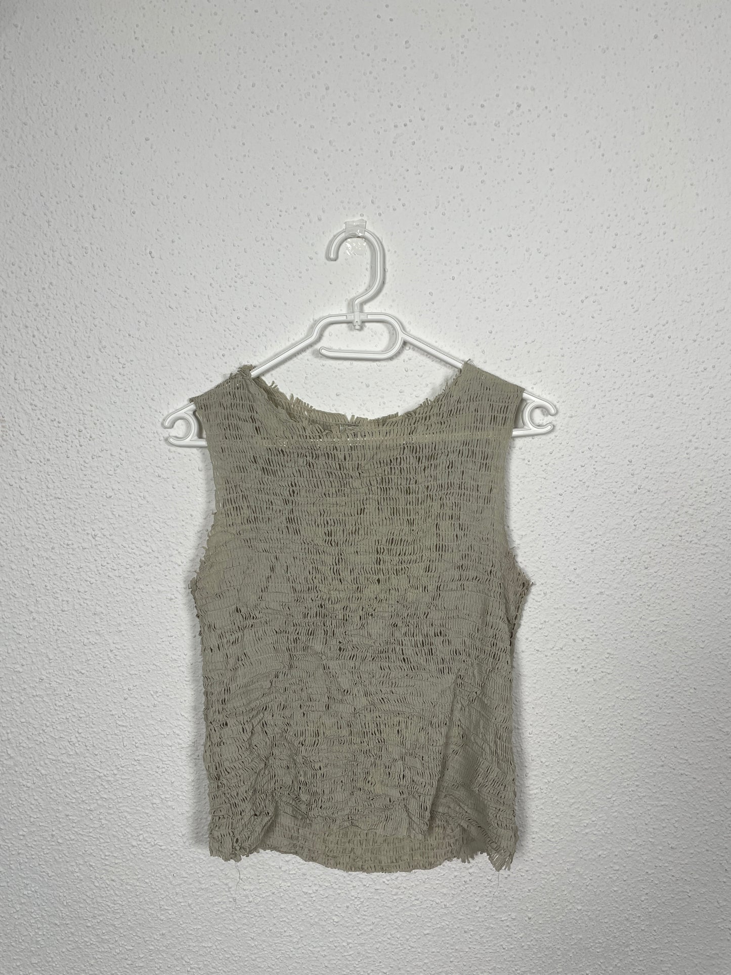 Vintage Eva Lacres Taupe Top