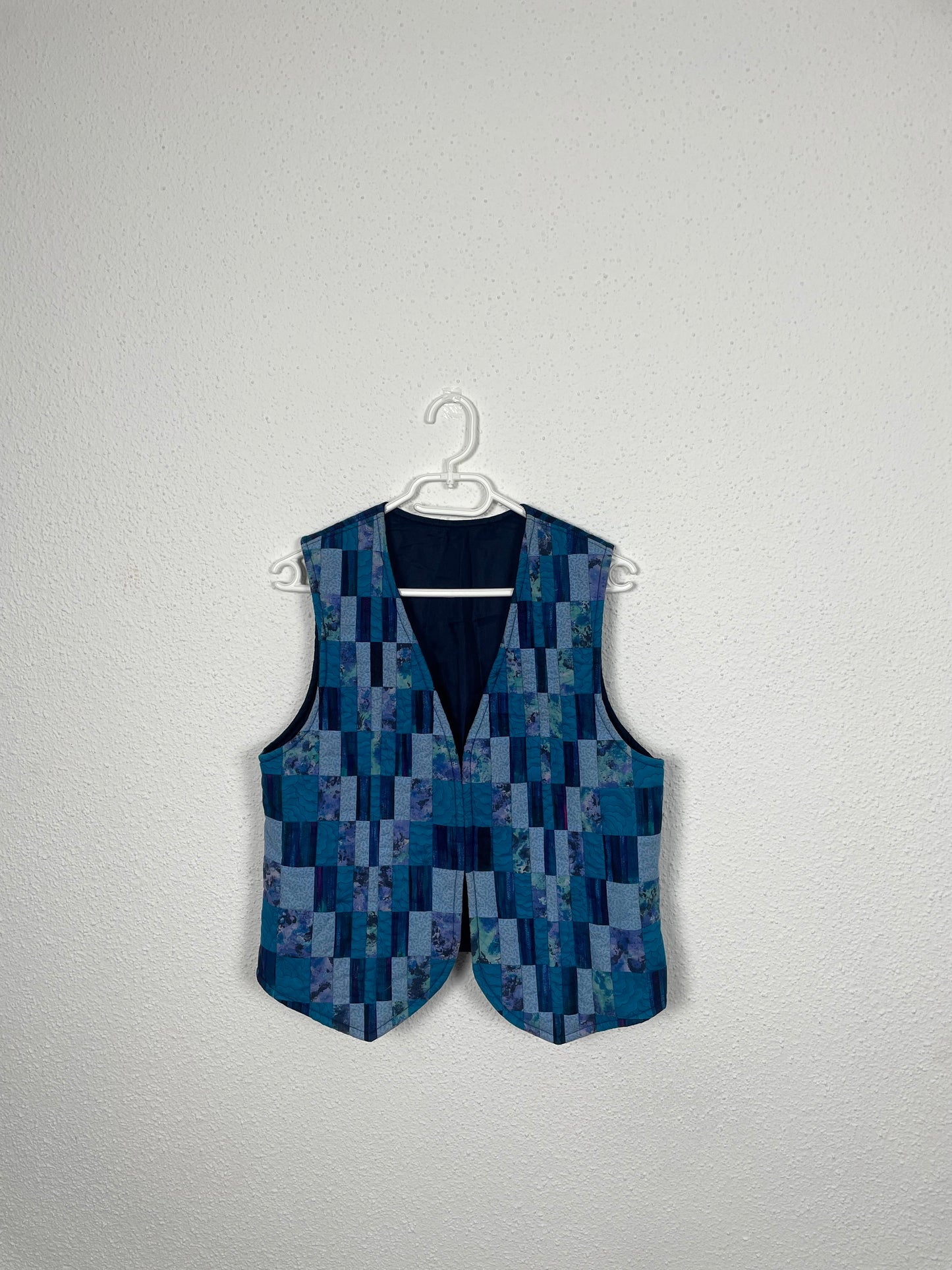 Vintage 80s Quilted Patchwork Vest
