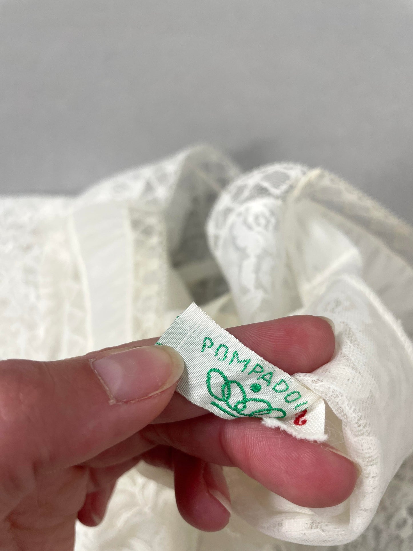 Vintage White Lace Slip Dress