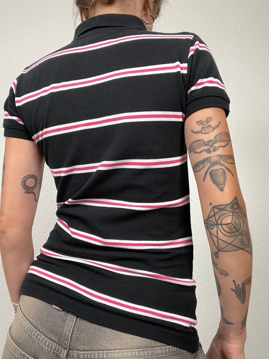 Vintage Malloy’s Striped Polo Shirt