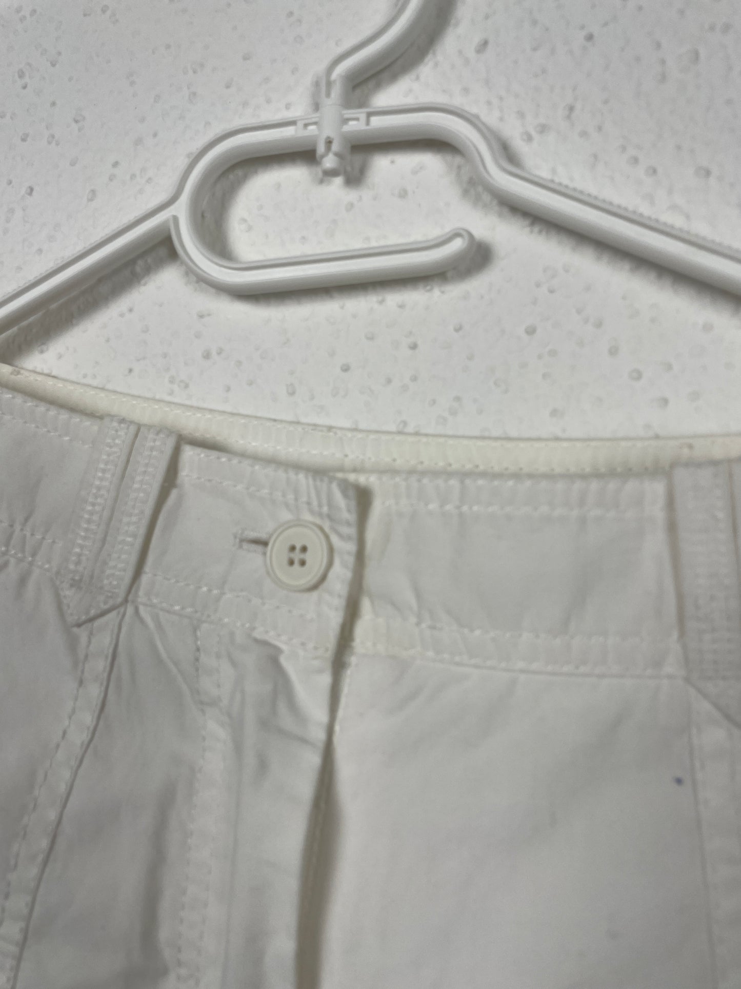 Gerry Weber Vintage White Cotton Capri Pants Y2K