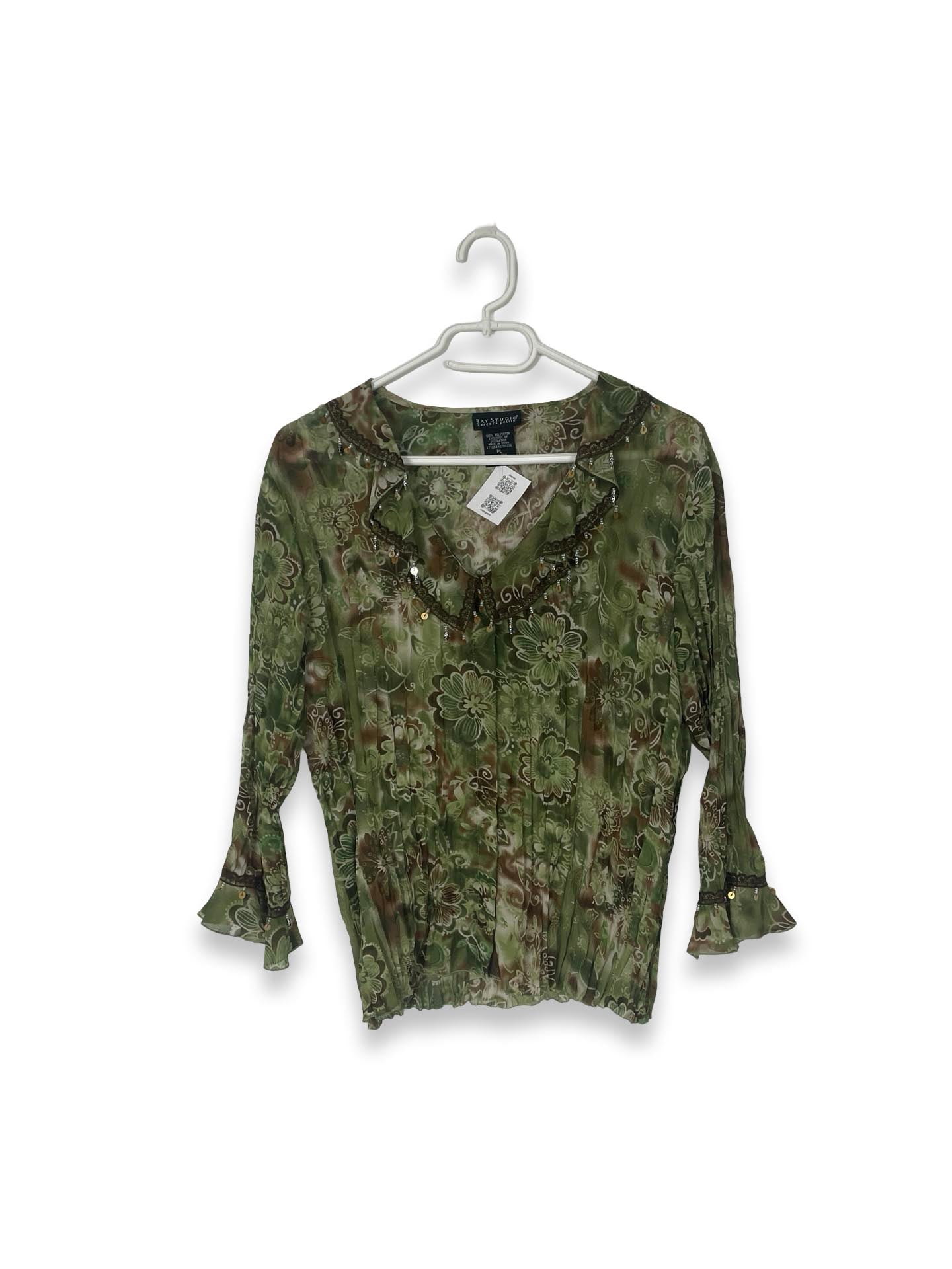 Vintage Y2K Floral Blouse