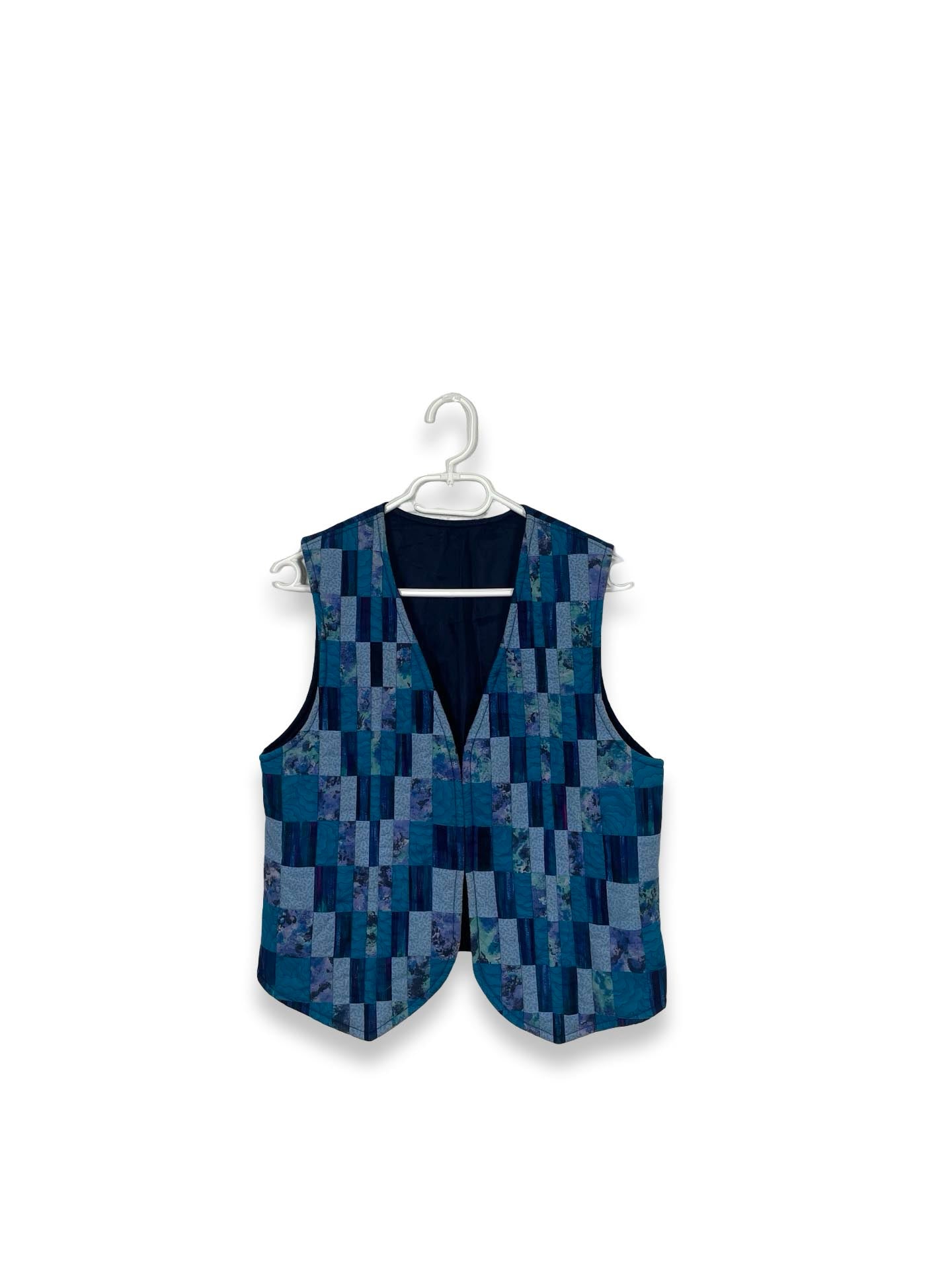Vintage 80s Quilted Patchwork Vest