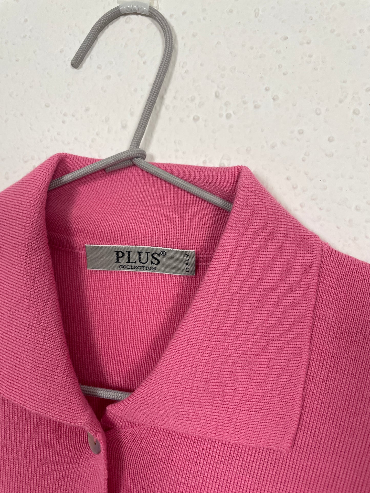 Vintage Italian Pink Merino Wool Cardigan – Size L