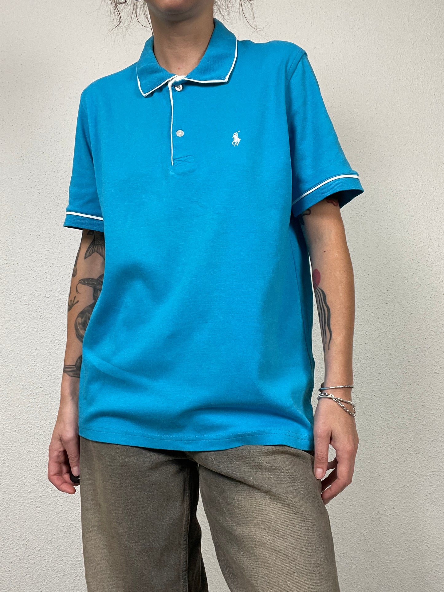Vintage blue Ralph Lauren polo shirt