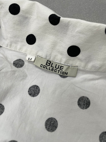 Vintage Polka Dot zip Blouse