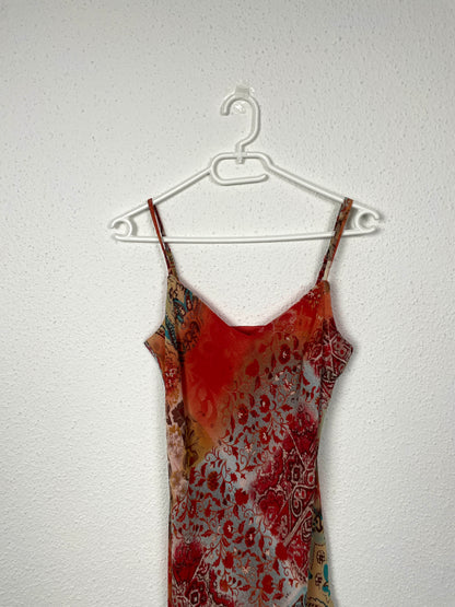 Per Una Vintage Y2K Floral Asymmetric Dress