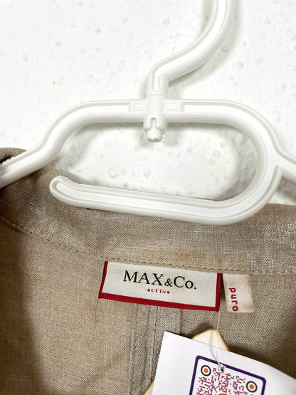 Vintage Max & Co. Shiny Linen Blouse