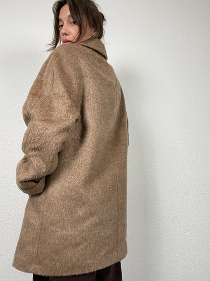 Vintage 70s oversized lama wool coat
