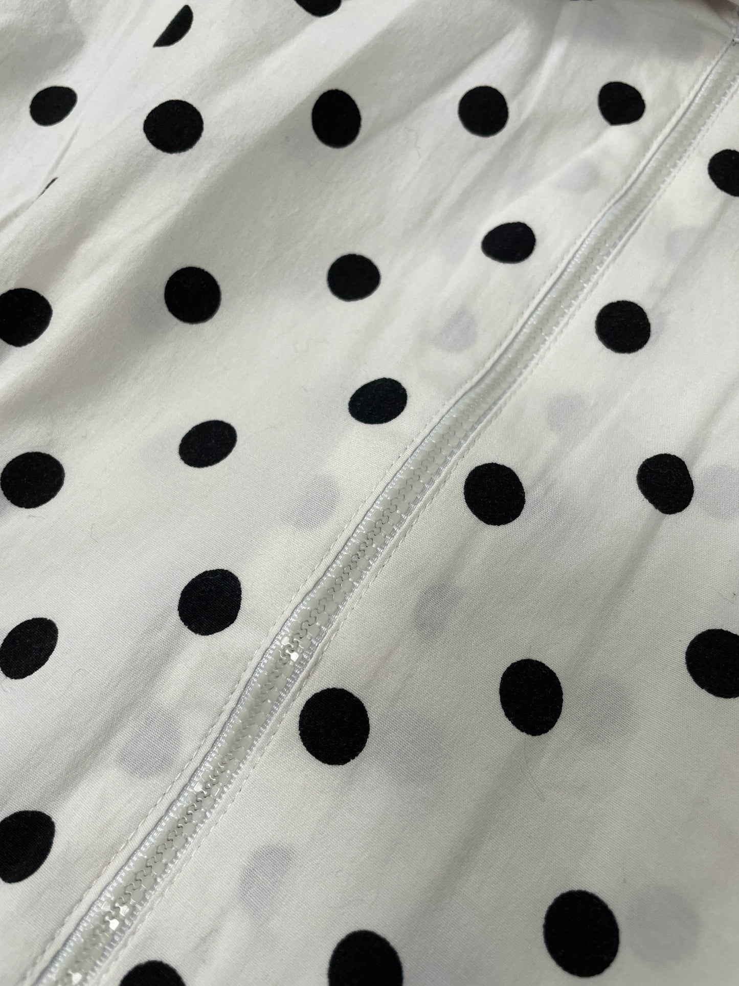 Vintage Polka Dot zip Blouse