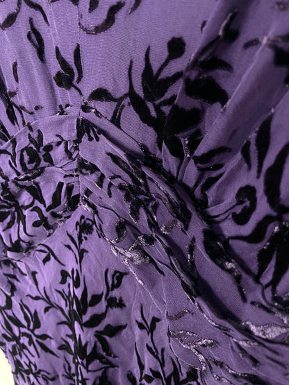 Vintage Purple Velvet Dress