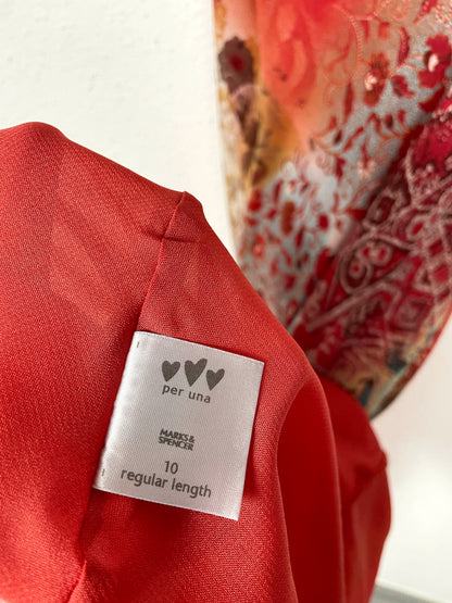 Per Una Vintage Y2K Floral Asymmetric Dress