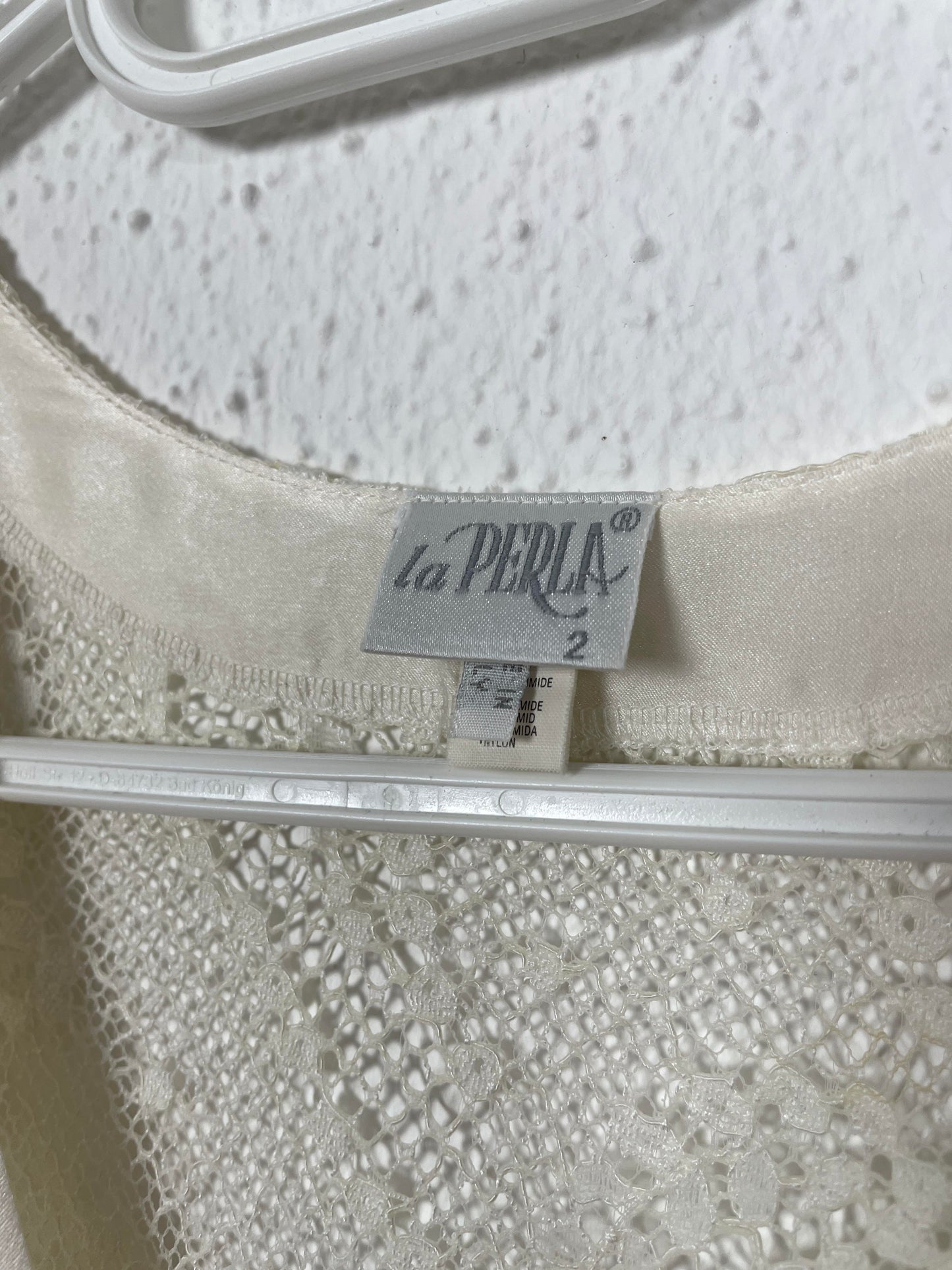 La Perla Vintage Silk Lace Dress