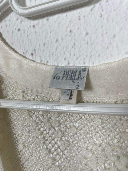La Perla Vintage Silk Lace Dress