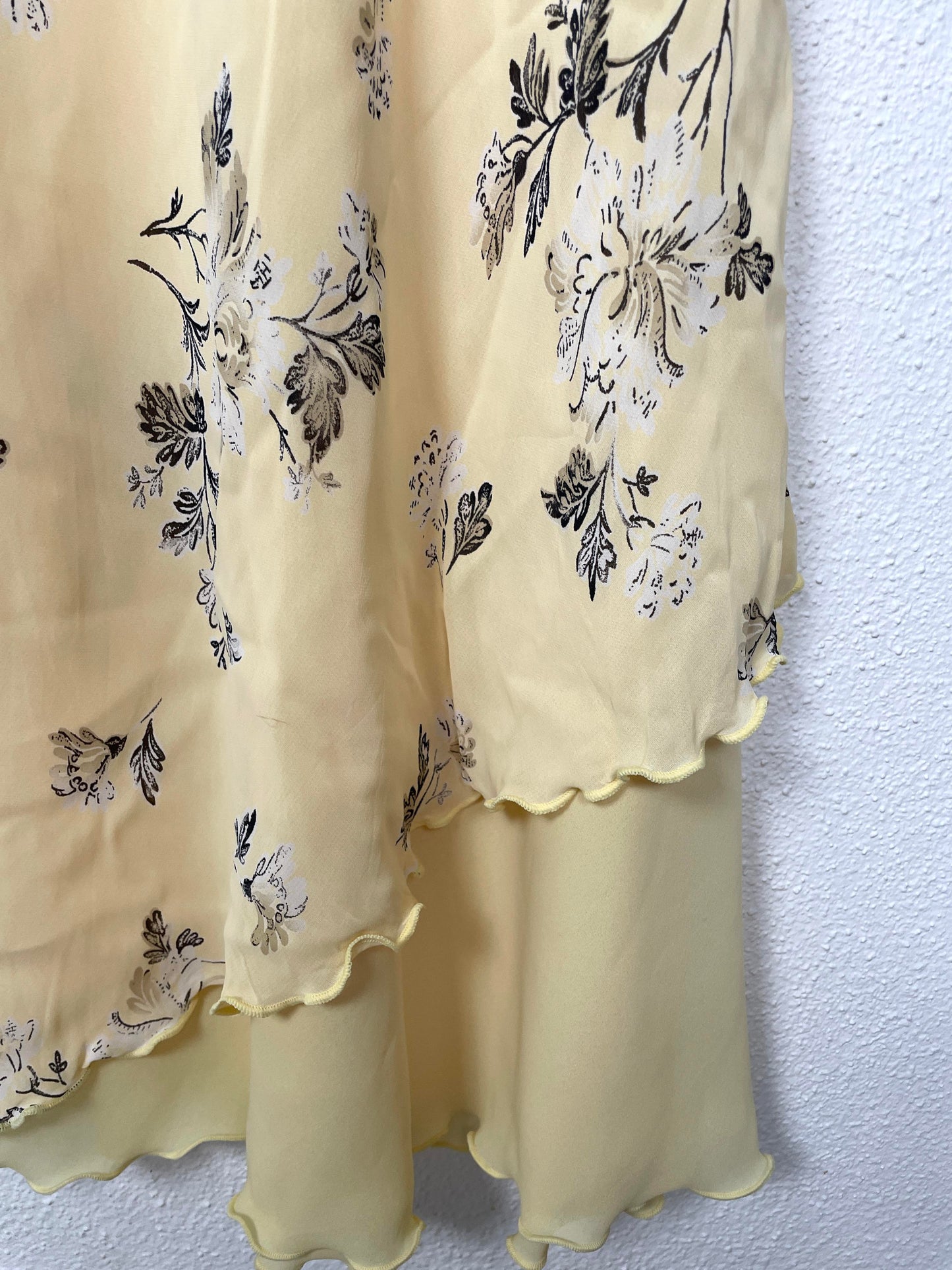 Karida Vintage yellow Floral Dress