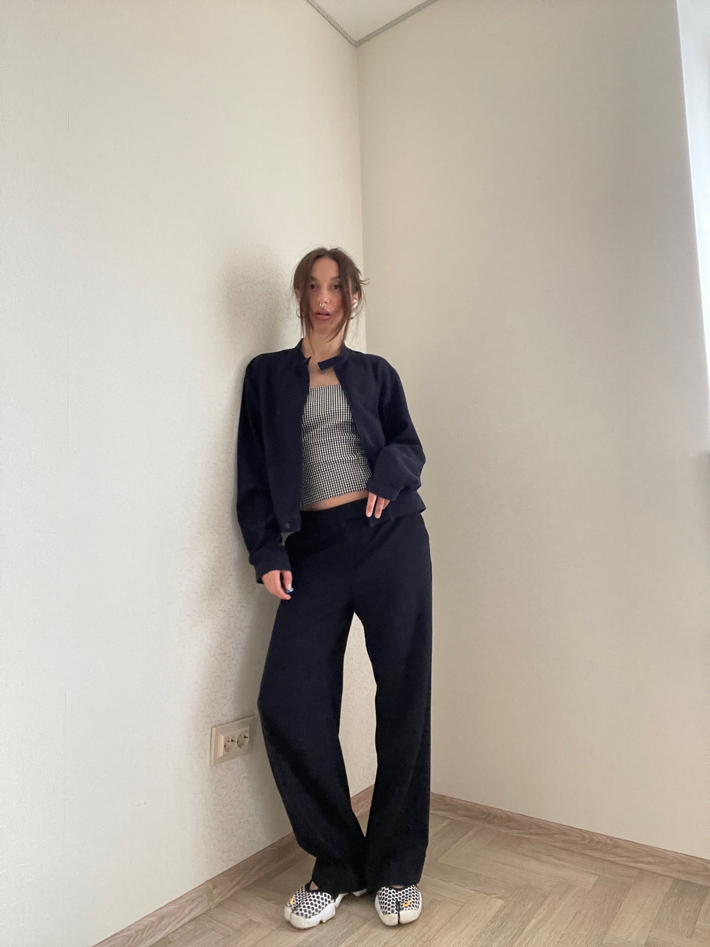 Vintage Y2K 2000s navy Ana Nonza jacket
