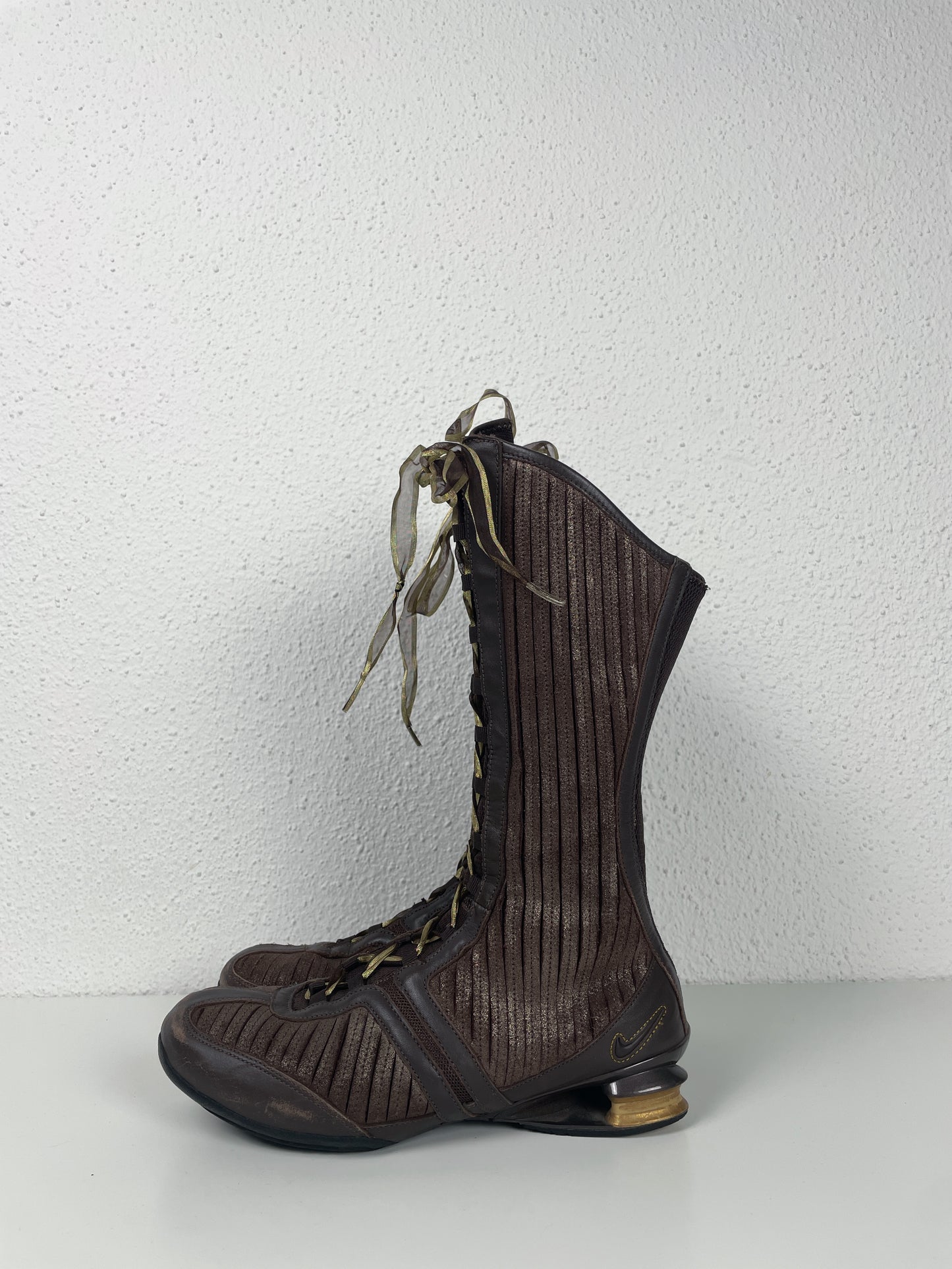 Vintage 2007 Nike Shox Superstar High Lace-Up Boots – Y2K