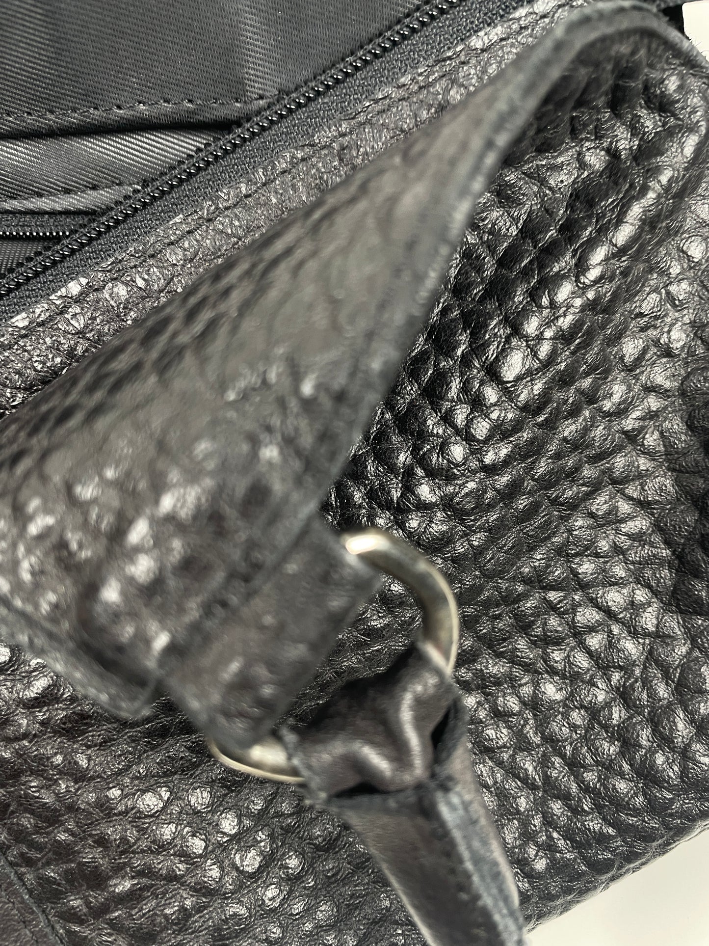 Vintage Y2K Black Leather Bag - 2000s