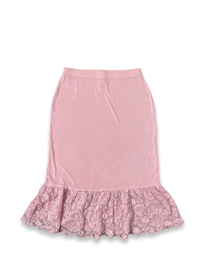 Vintage Pink Midi Skirt