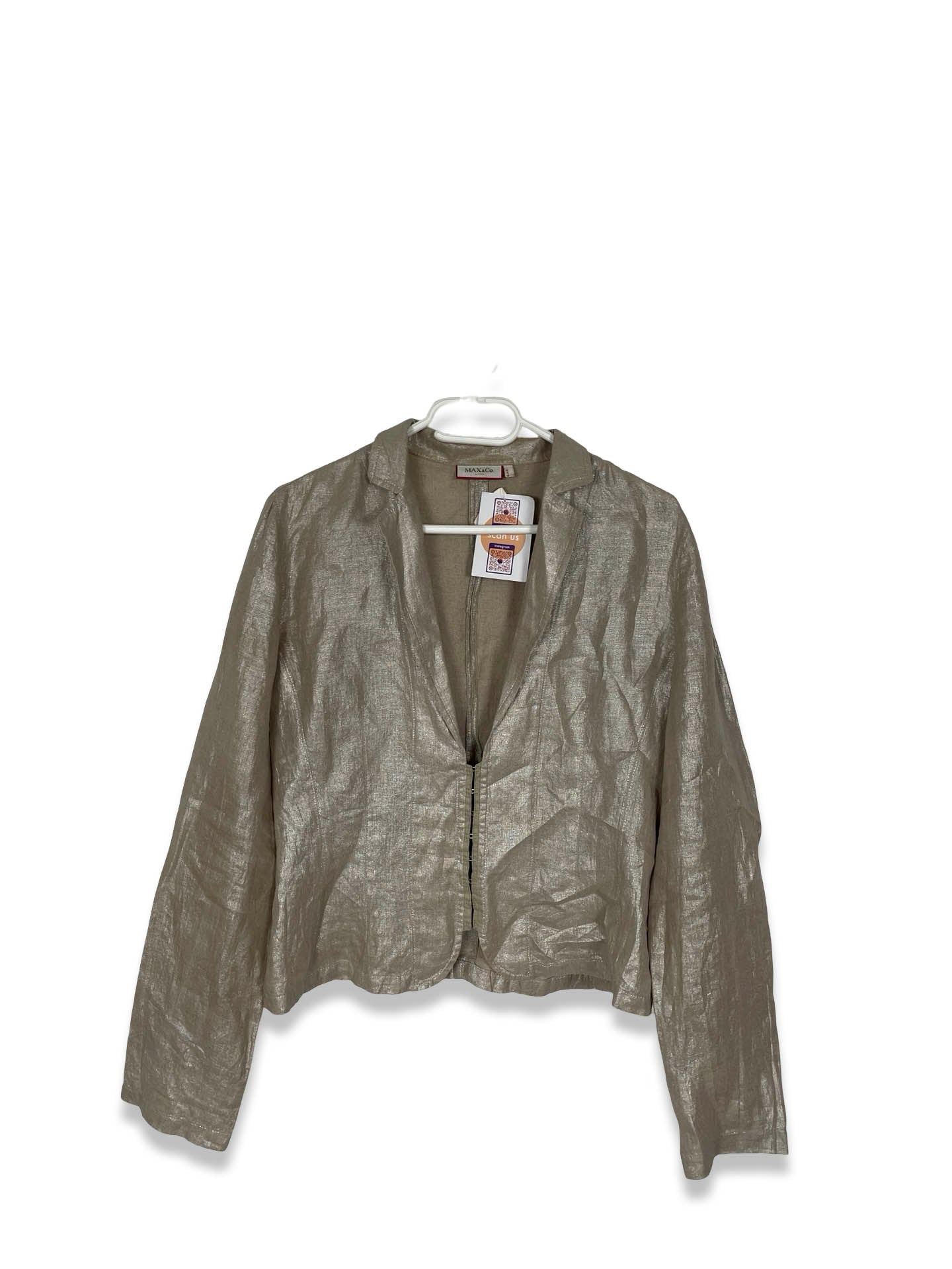 Vintage Max & Co. Shiny Linen Blouse