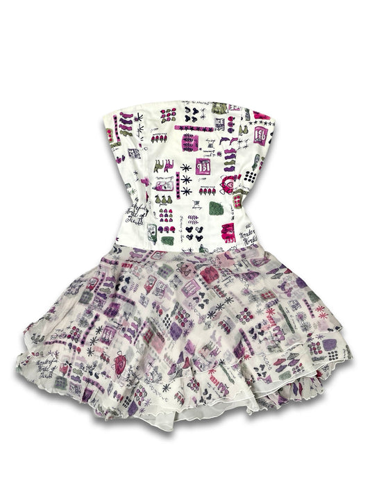 ICEBERG Vintage Print Dress