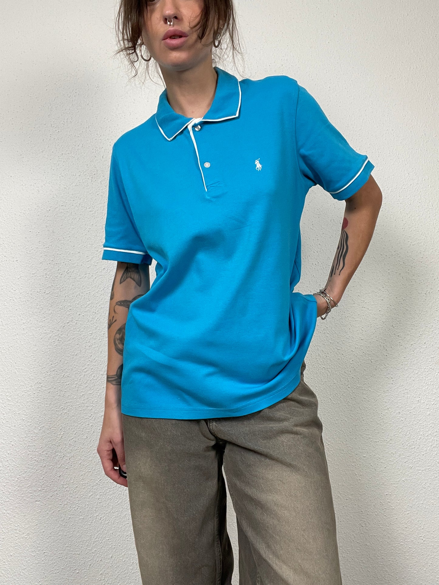 Vintage blue Ralph Lauren polo shirt