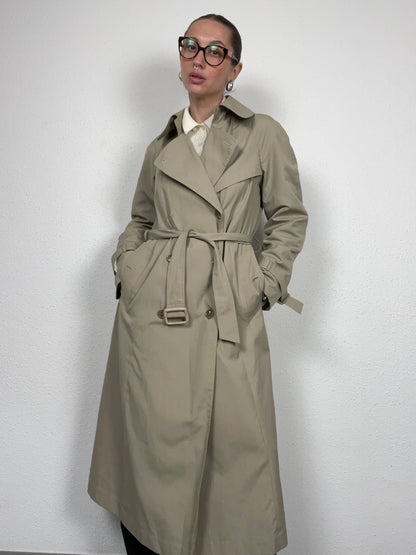 Vintage Classic Beige Trench Coat