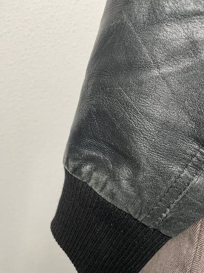 Vintage Y2K 2000s black leather jacket