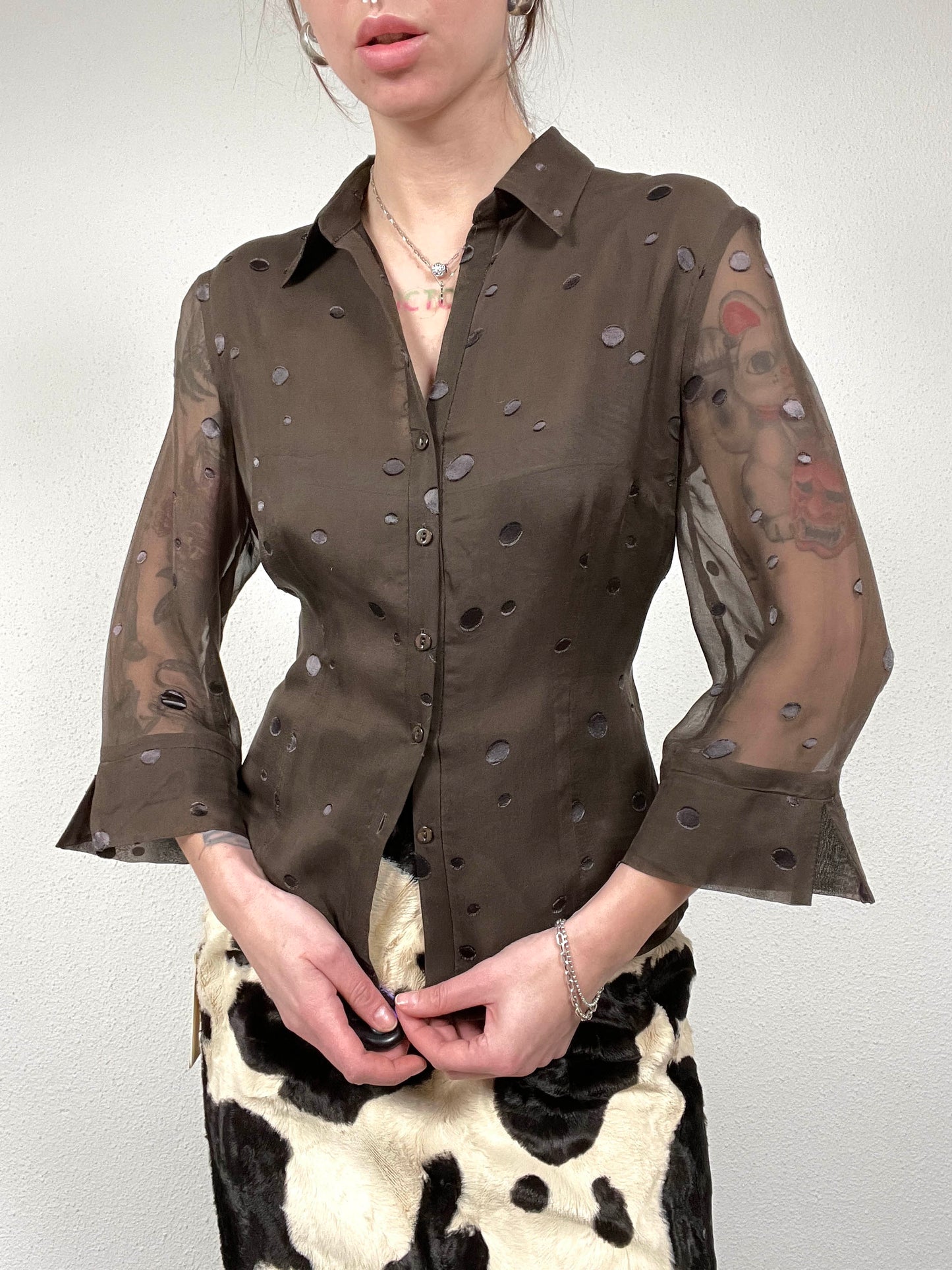 Vintage Polka Dot Blouse