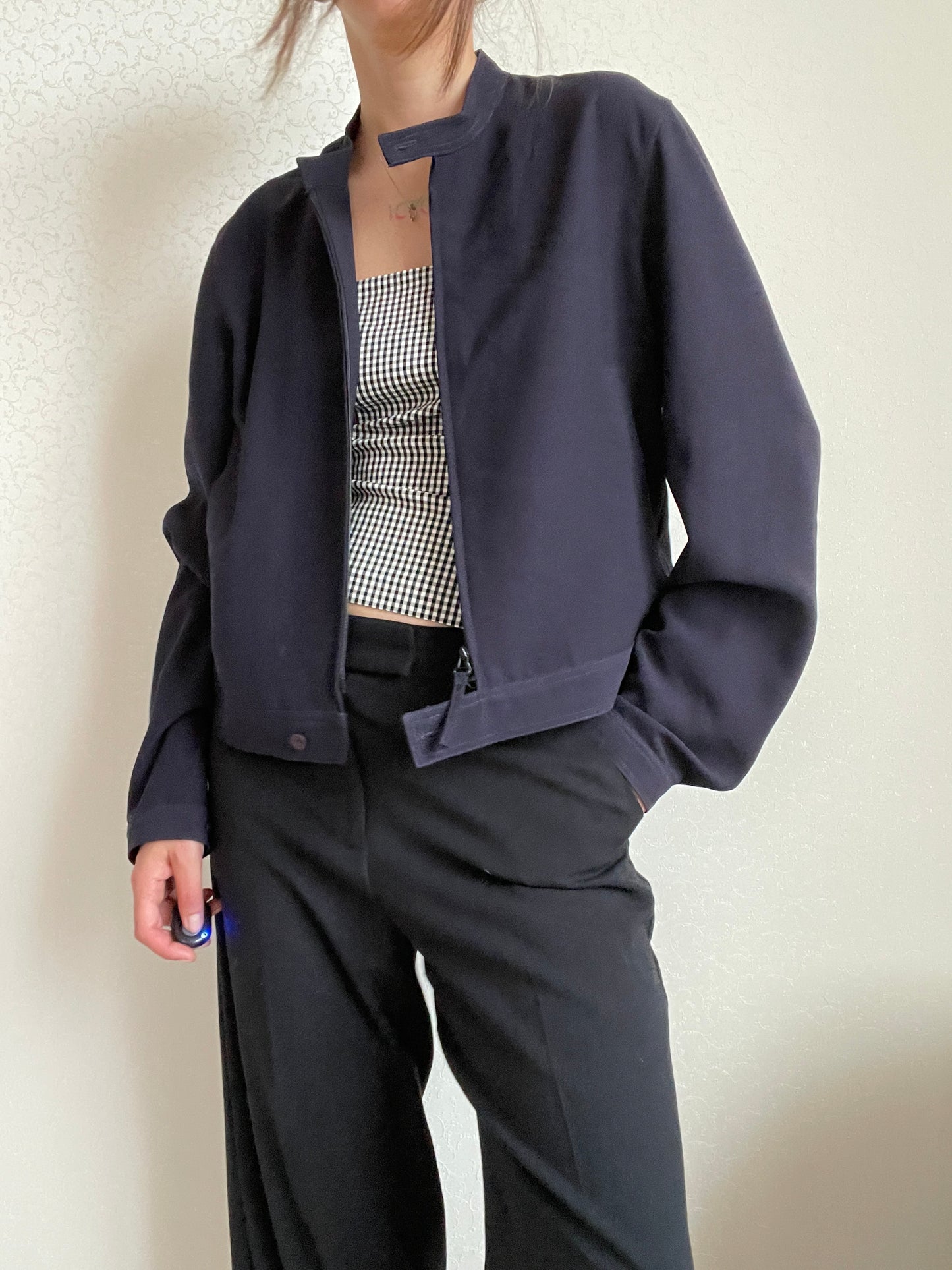 Vintage Y2K 2000s navy Ana Nonza jacket