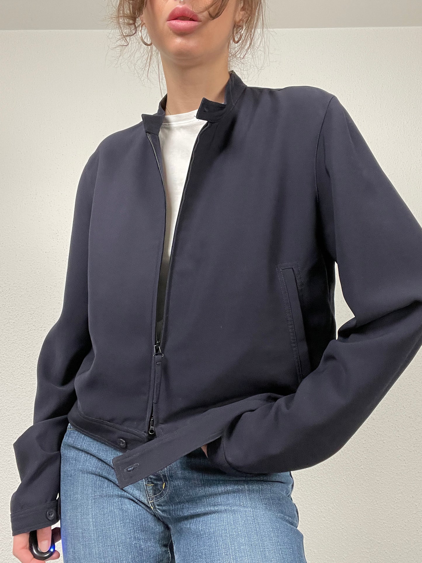 Vintage Y2K 2000s navy Ana Nonza jacket