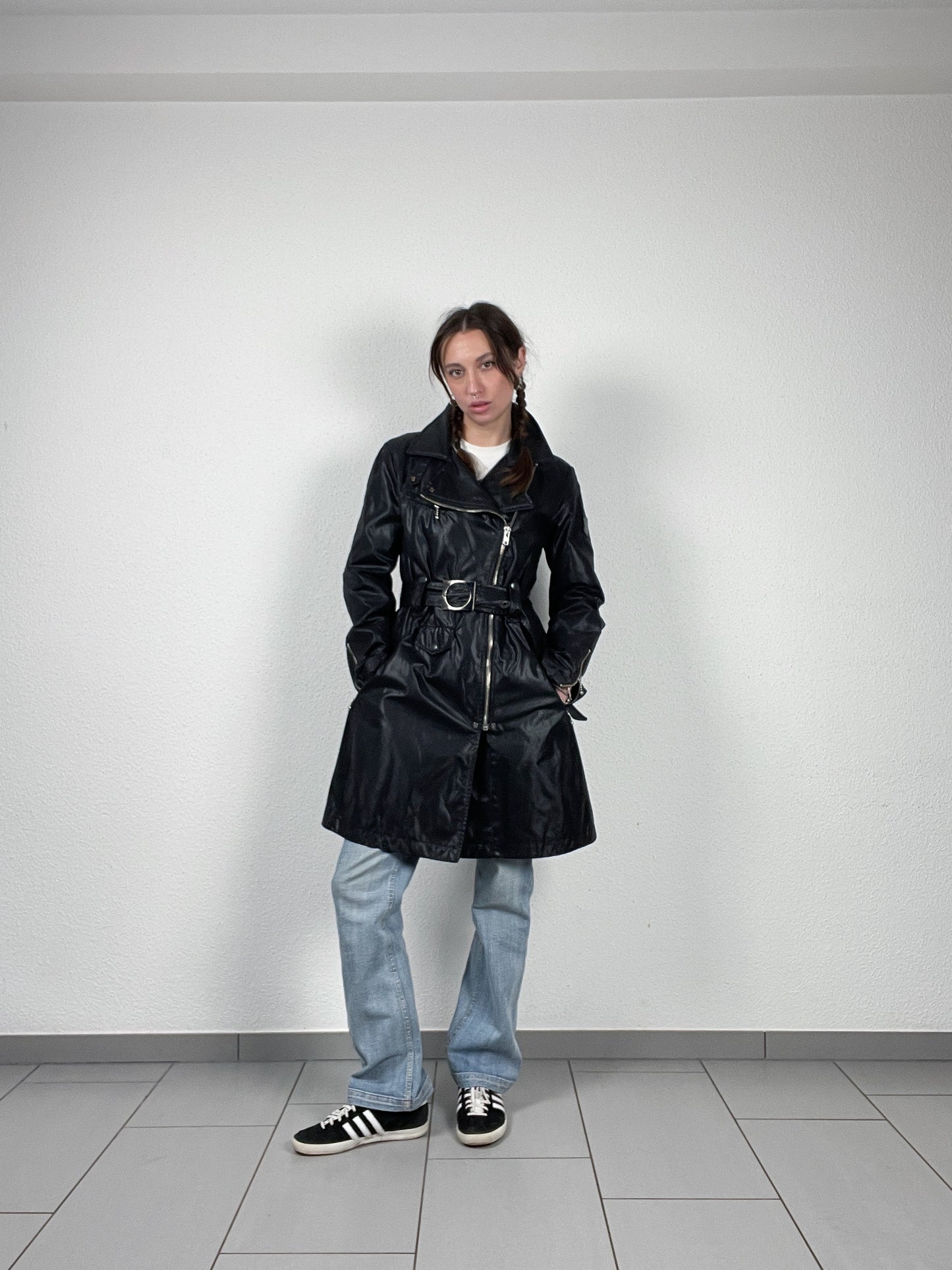 Vintage black Cinque trench coat