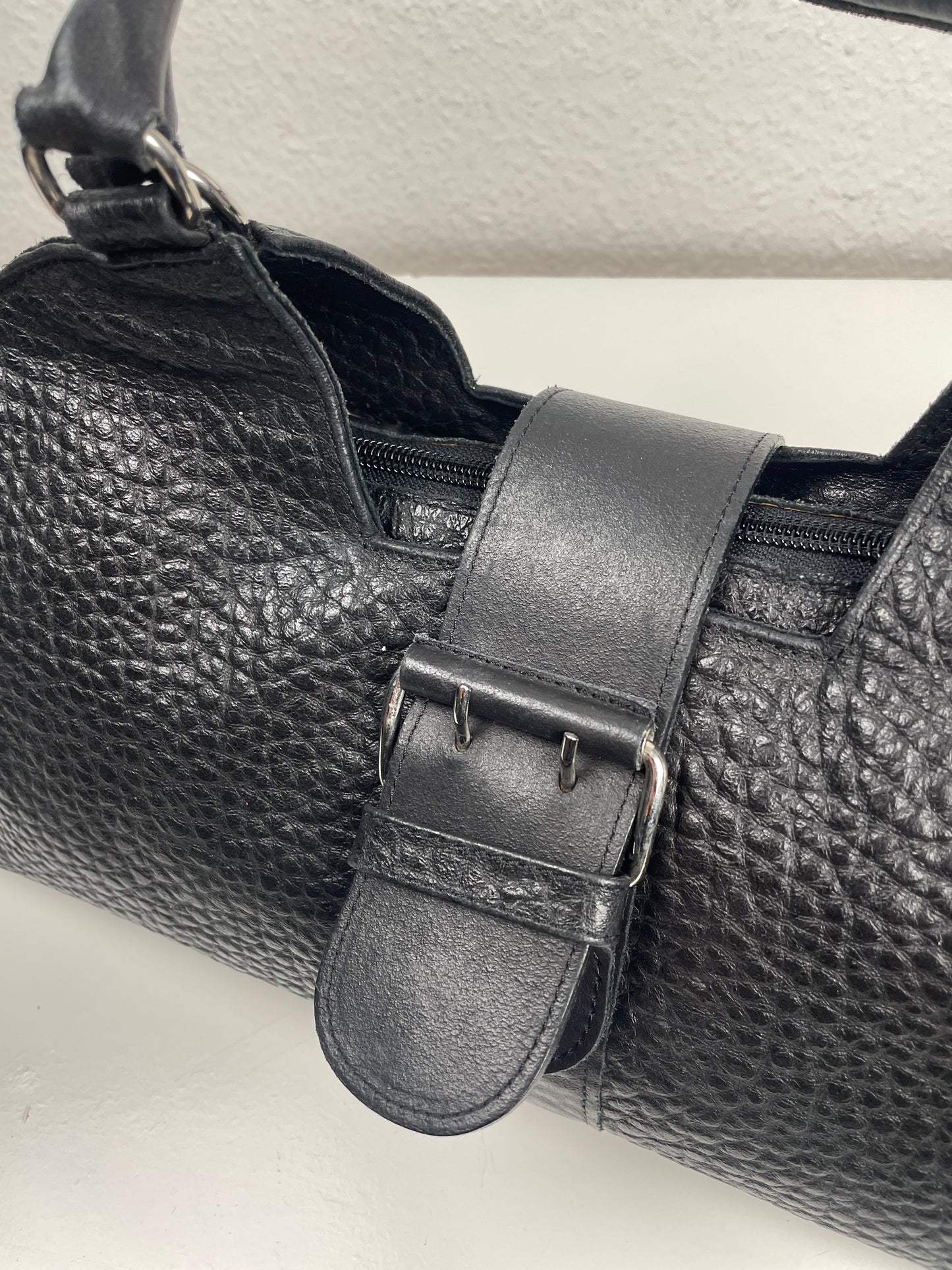 Vintage Y2K Black Leather Bag - 2000s