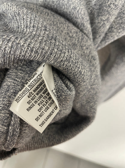 East West Grey Knit Polo Sweater – Size M
