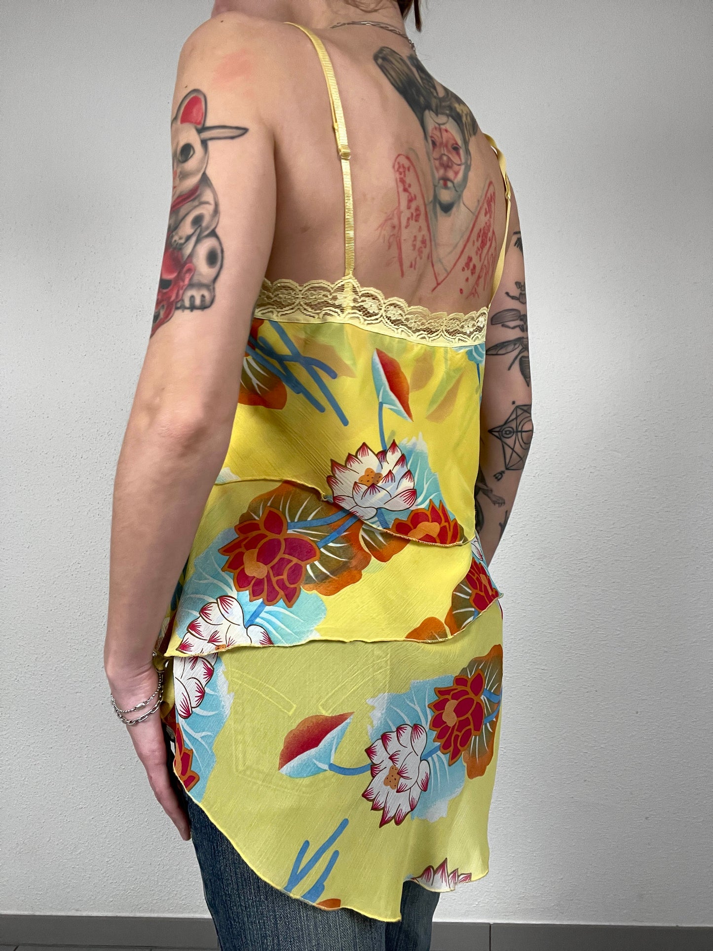 Vintage Y2K Floral Layered Top