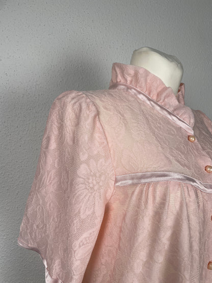 Vintage Hanro Pink Lace Nightgown – Size M