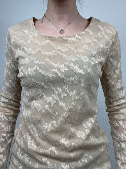 Planet Sheer Knit Top – Size S