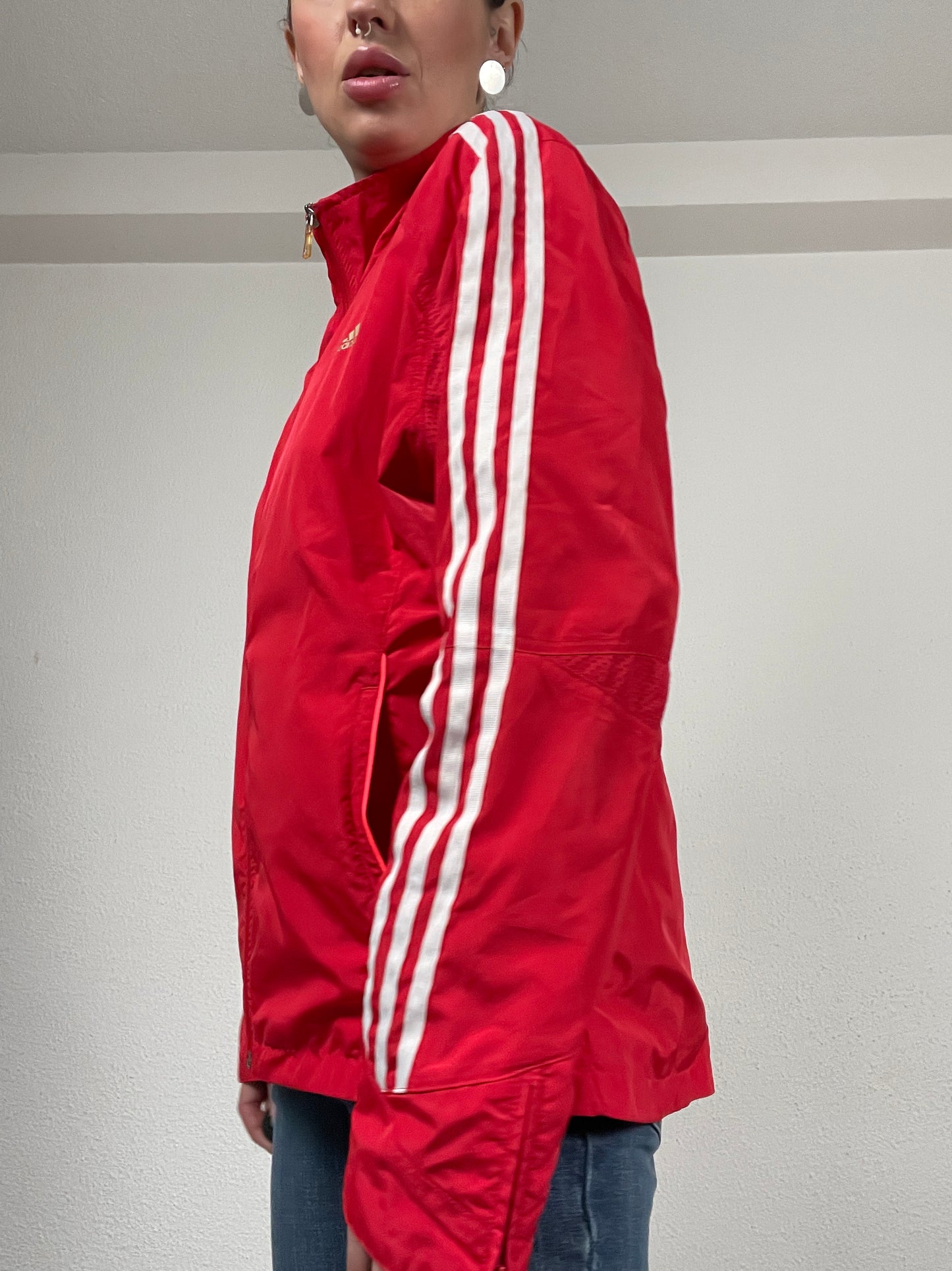 Vintage 2008 red track jacket by Adidas