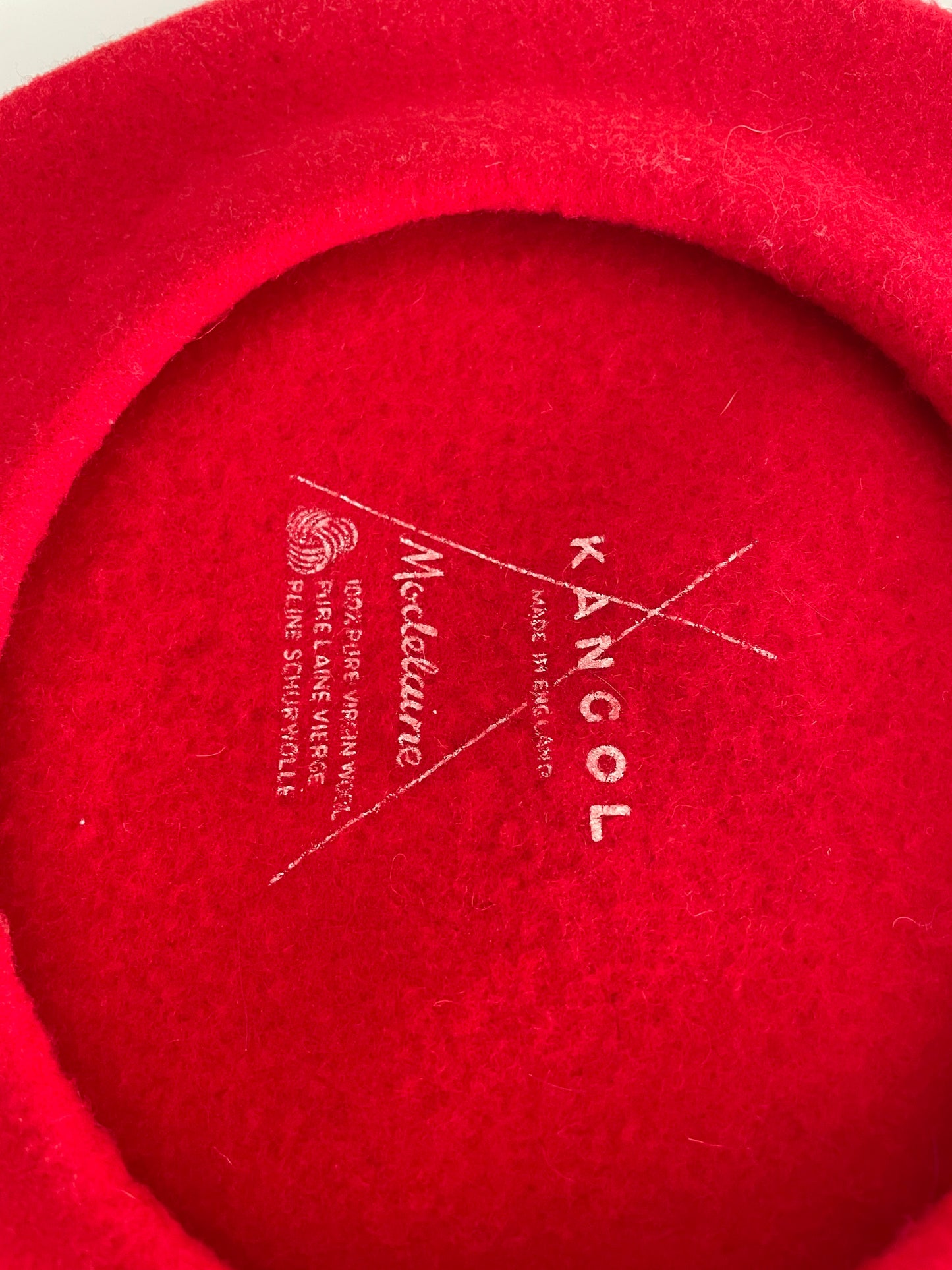 Kangol Modelaine Wool Beret – Vintage Red