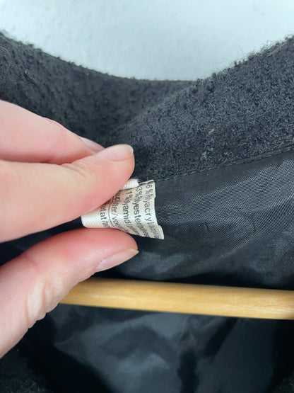 Vintage 1970s Black Midi Dress – Size M