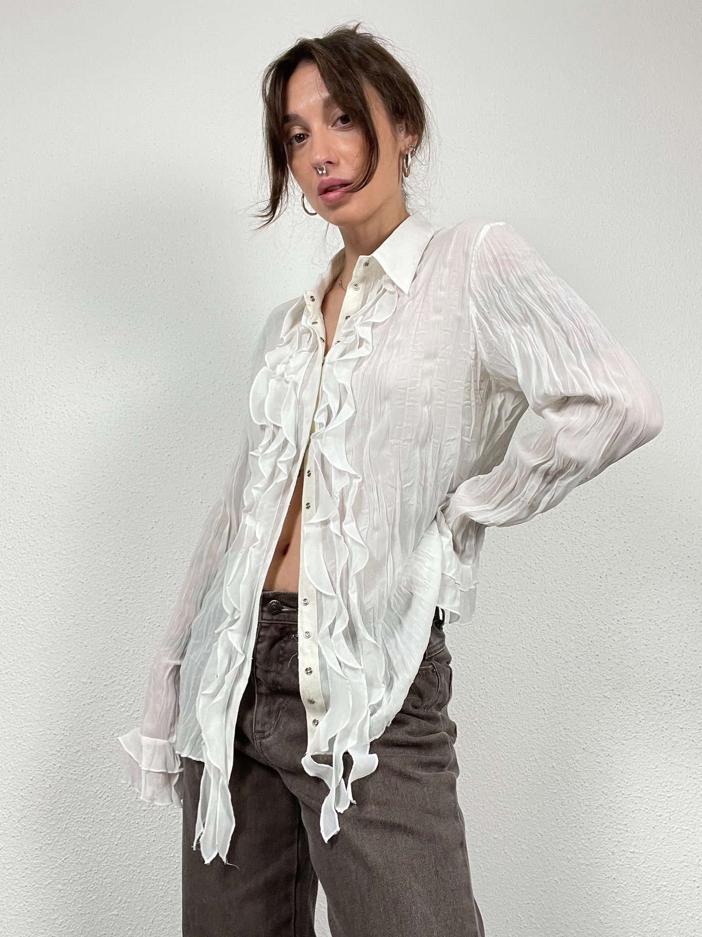 Vintage Y2K white blouse