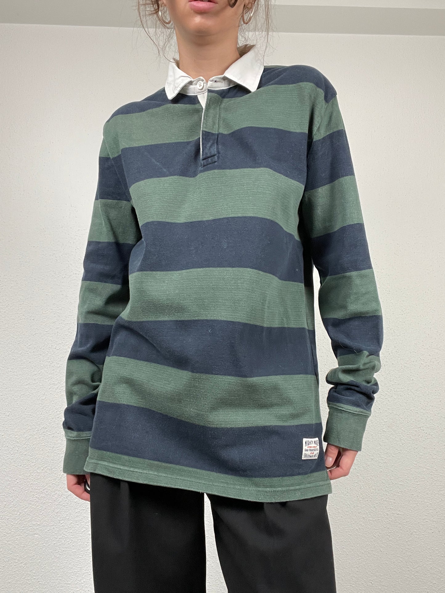 Levi’s cotton striped polo longsleeve shirt